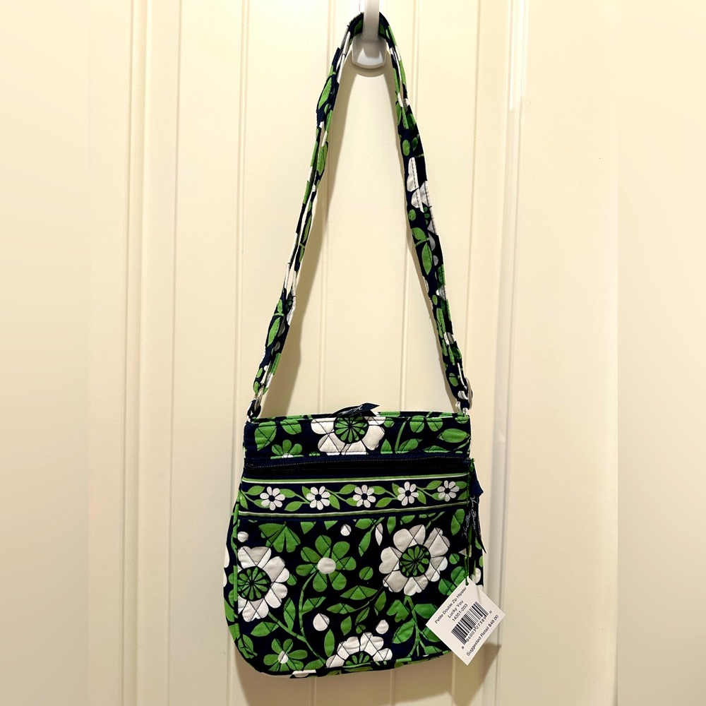 NWT Vera Bradley Petite Double Zip Hipster Crossbody Bag in Lucky You